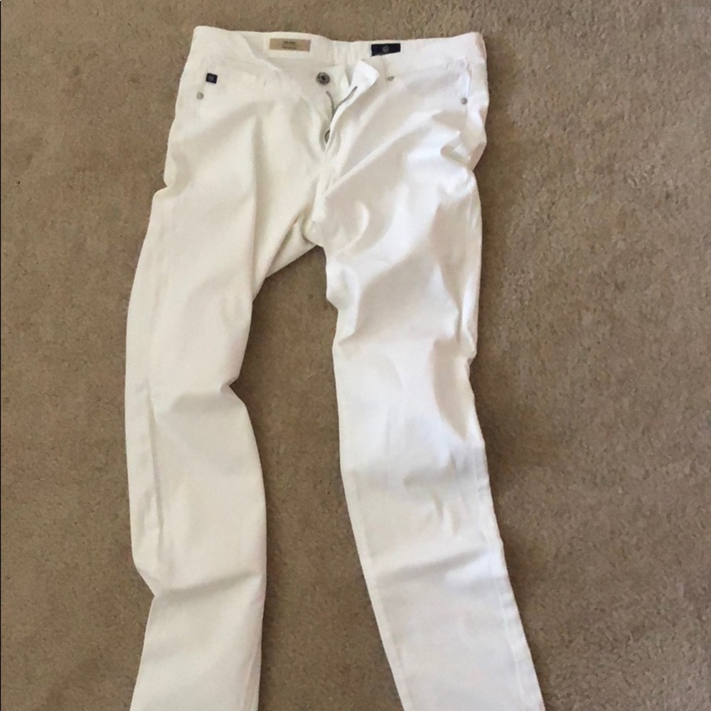 Ag Stilt cigarette leg jeans in white white